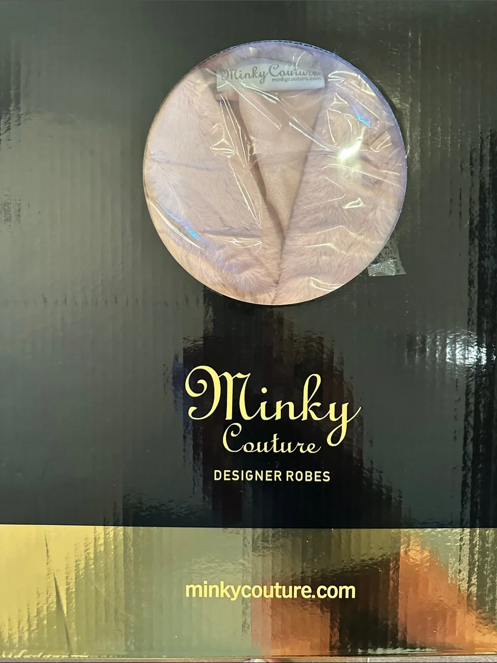 Minky Couture Kids Plush Pink Robe belted NWT